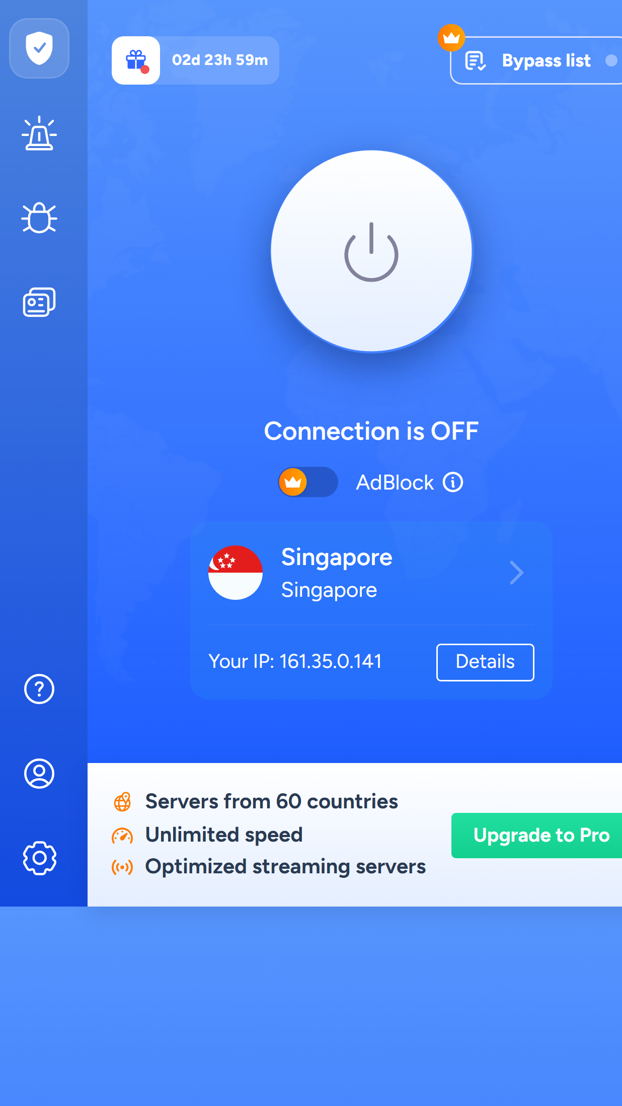 Screenshot da 161.35.0.141